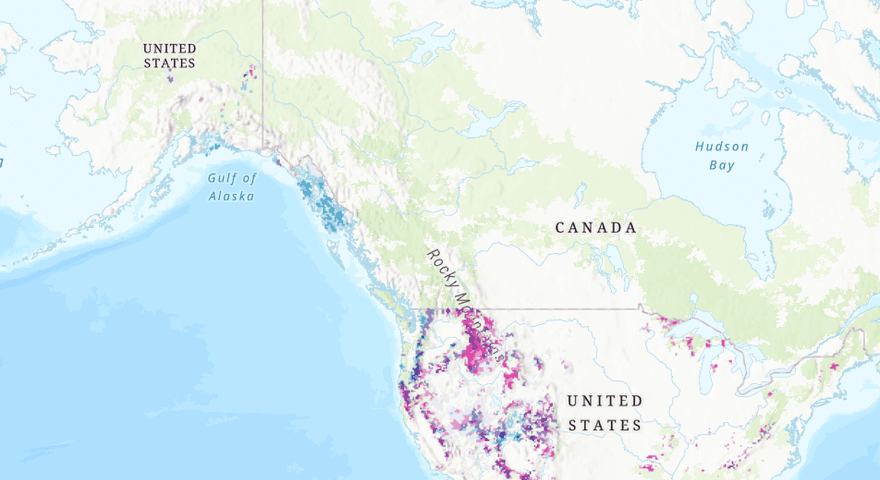 Fireshed Mature and Old Growth Area: Federal Lands Only