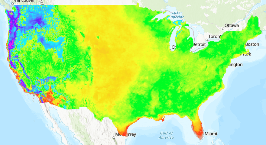 Frost-Free Days: Absolute Change (Current vs 2071-2090)