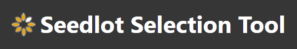 Seedlot Selection Tool logo